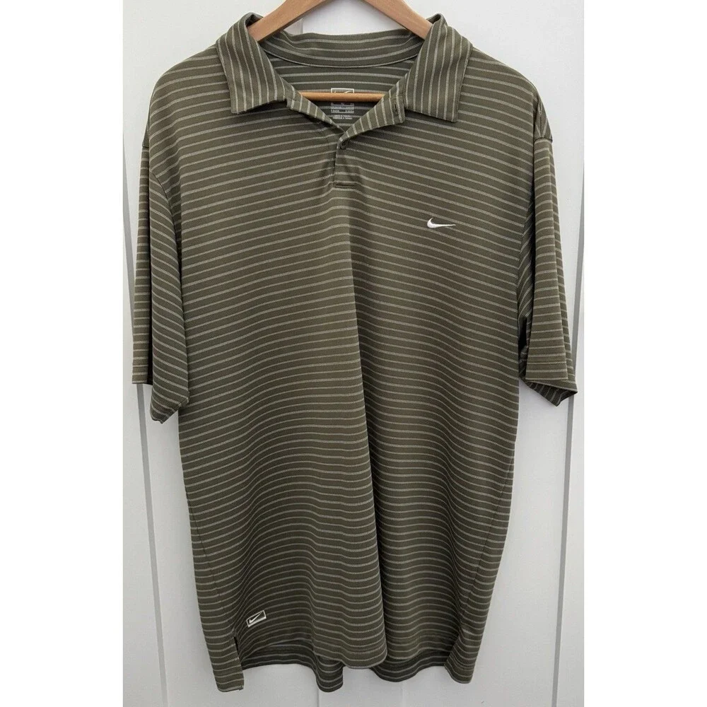 Nike Men's XL Olive Green Golf Performance Polo